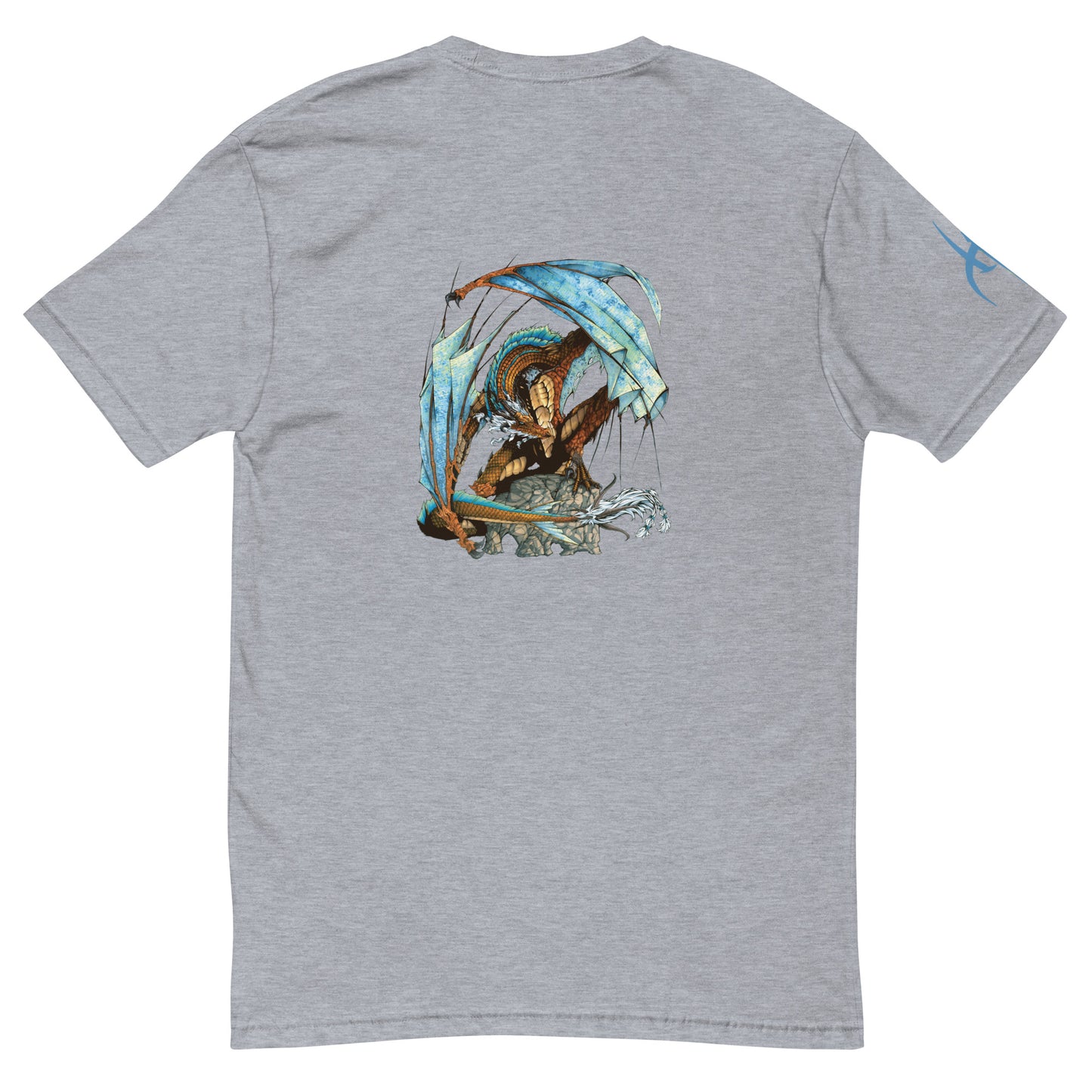 Avatar Théthys and the Millennial Dragon on the back /Short sleeve t-shirt