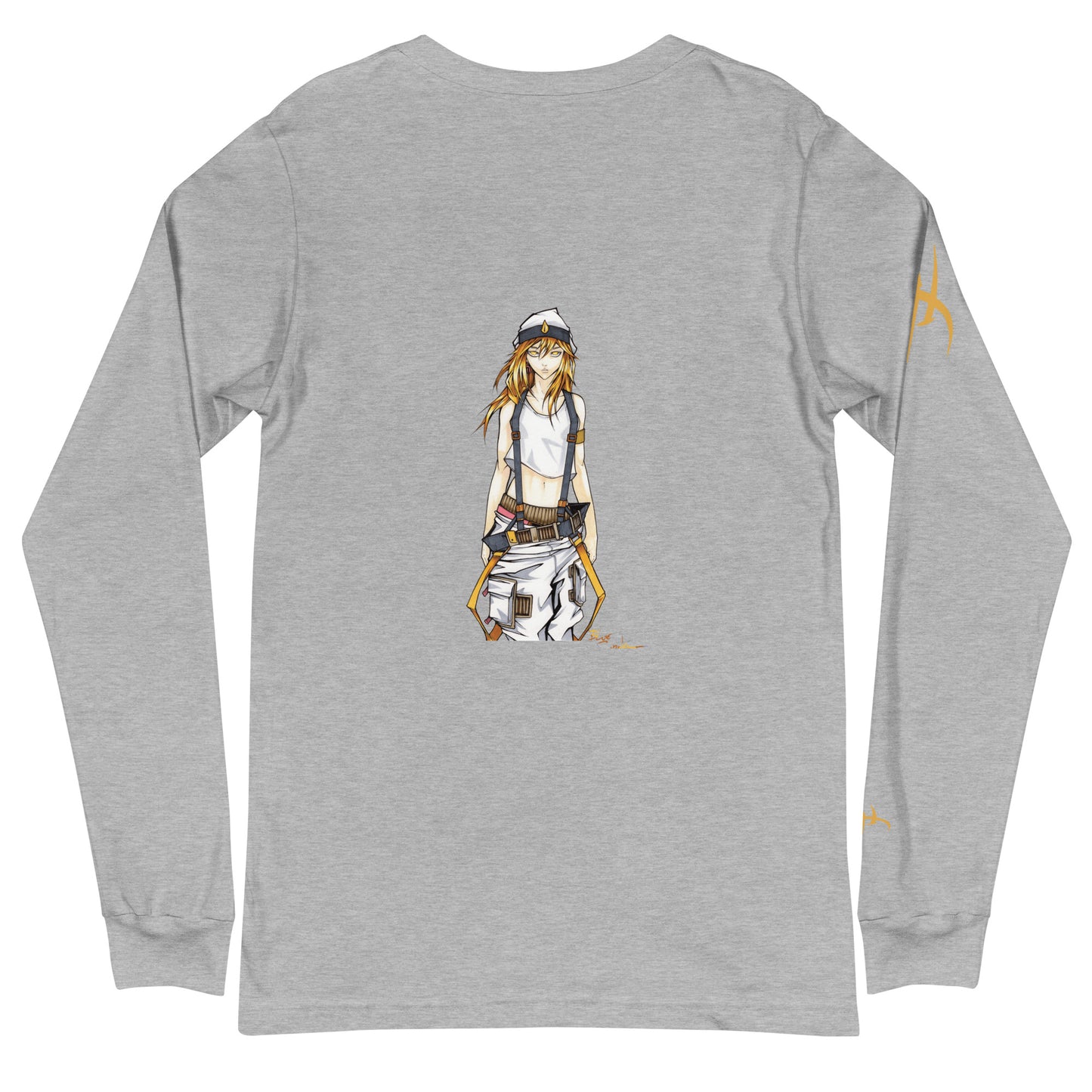 Porcelain Unicorn and Avatar Unity on the back /Long sleeve t-shirt