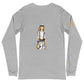 Porcelain Unicorn and Avatar Unity on the back /Long sleeve t-shirt