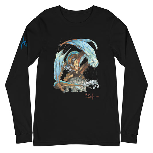 Millennial Dragon and Avatar Thetys on the back /Long sleeve t-shirt