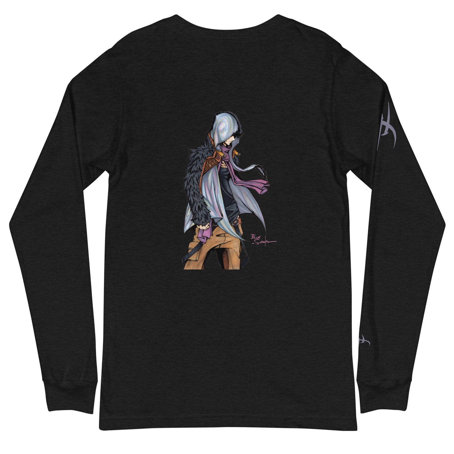 Dragon danseur des sables et Avatar Shano au dos /T-shirt manches longues