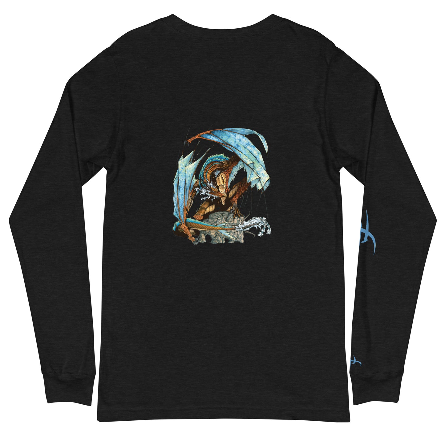 Avatar Théthys and the Millennial Dragon on the back /Long sleeve t-shirt