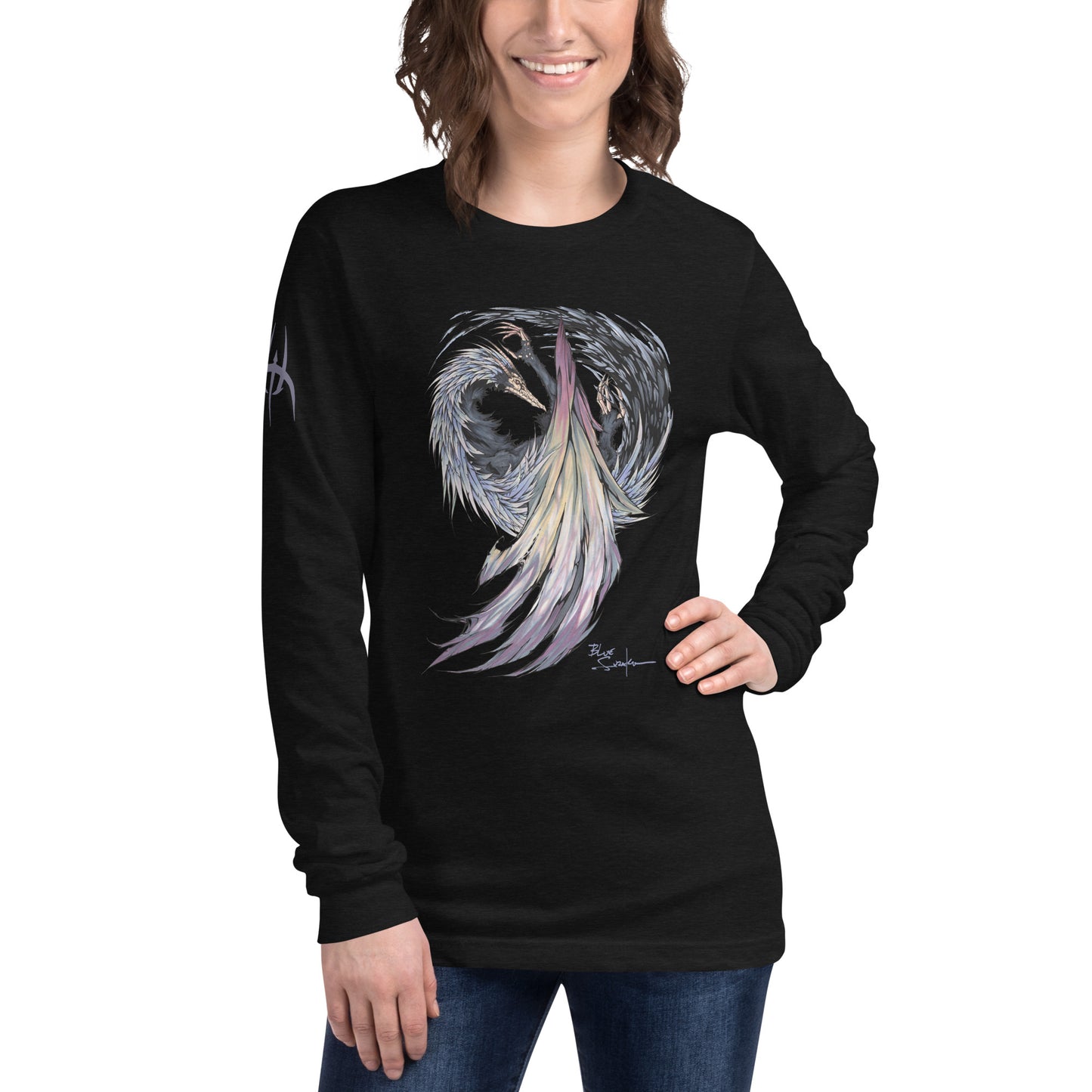 Sand Dancer Dragon and Avatar Shano on the back /Long sleeve t-shirt