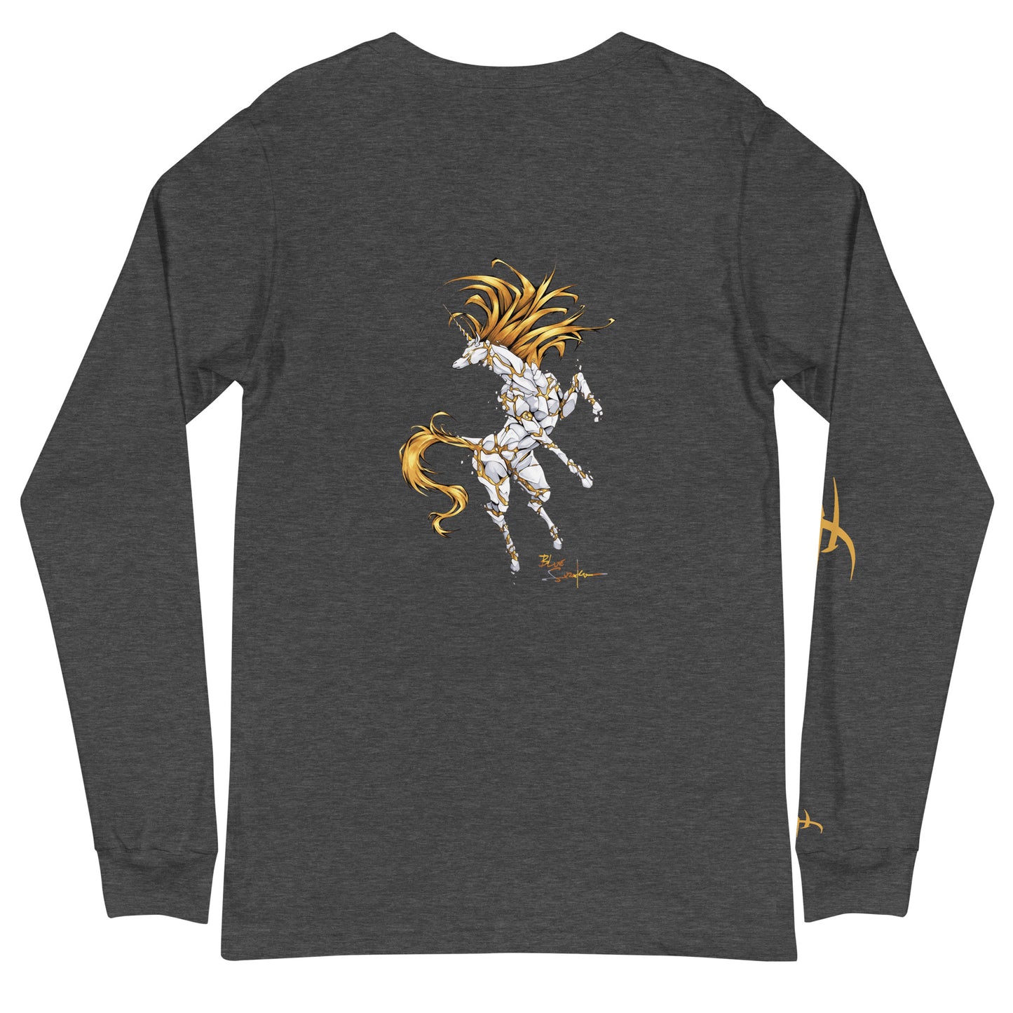 Avatar Unity et la Licorne Porcelaine au dos /T-shirt manches longues