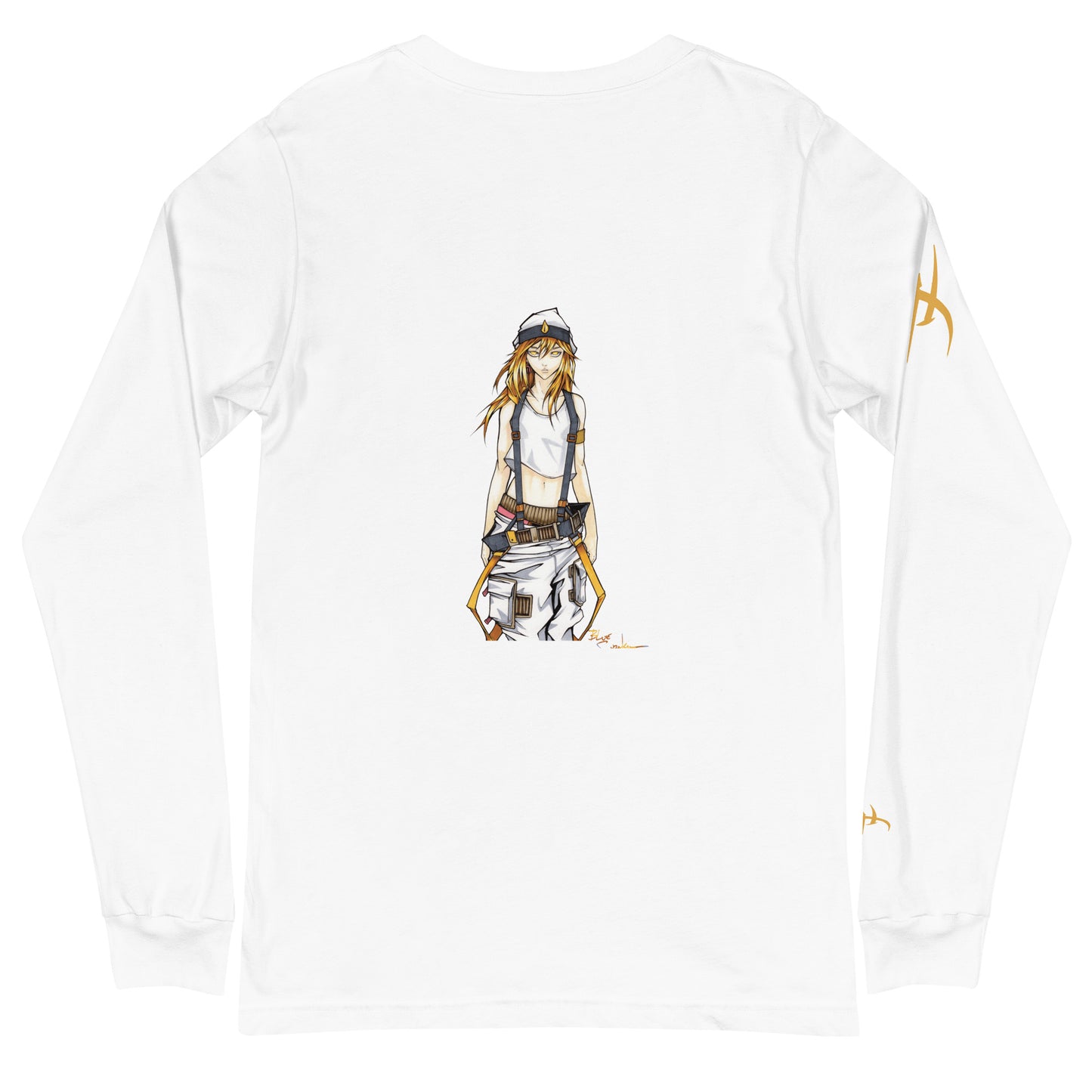 Porcelain Unicorn and Avatar Unity on the back /Long sleeve t-shirt