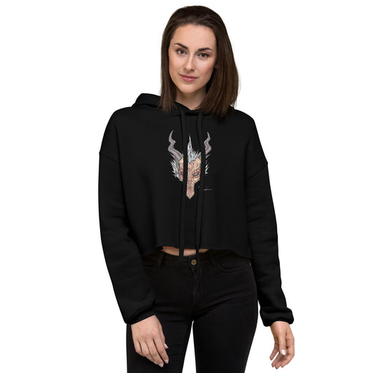 Millennial Dragon Head /Crop-Top Hoodie